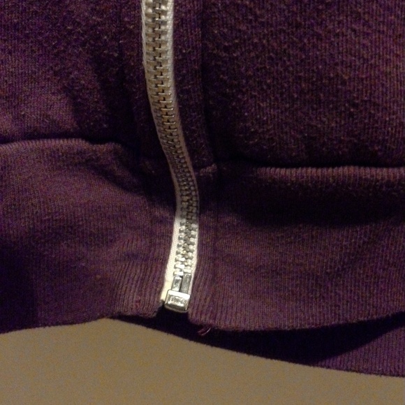 American Apparel in Burgundy/maroon Zipper Sweater - Picture 4 of 7